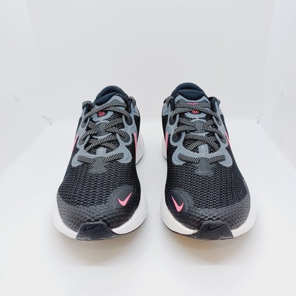 Nike 6y Youth / WOMEN'S 8 RENEW RUN SHOES Black/ Pink White CT1430 092 running - Picture 4 of 7